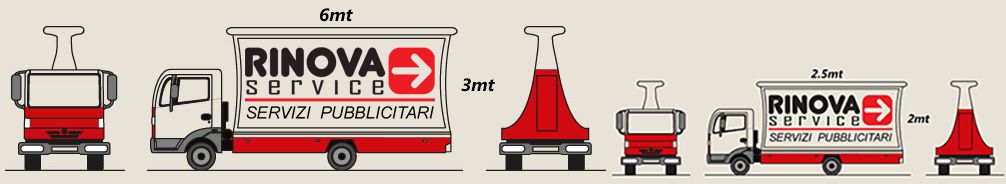 Camion Vela Rinova Service Distribuzione Volantini Camion Vela Volantinaggio